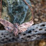 Handmade-Copper-Cicada-Pendant-Necklace