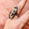 brecciated jasper sterling silver ring