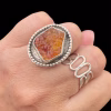 handmade sterling silver chalcedony ring
