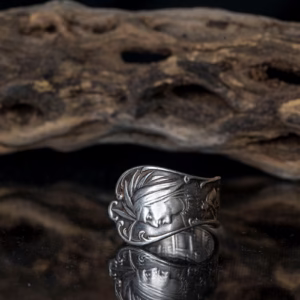 1900s vintage sterling silver antique spoon ring