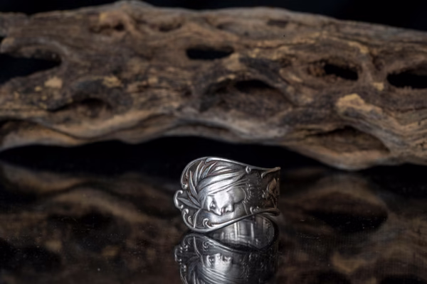 1900s vintage sterling silver antique spoon ring