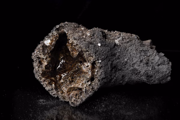 Rare Fulgurite Stem or Petrified Sand and Clay