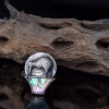 Handmade Sterling Silver Ring with Kiwi and Abalone Size 7