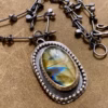 Handmade Labradorite Sterling Silver Pendant Necklace - Image 2