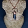 Smokey Quartz Copper eformed pendant necklace