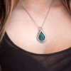 Handmade Sterling Silver Malachite Pendant Necklace