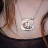 Handmade Sterling Silver Brecciated Jasper Pendant Necklace