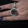 sterling silver ring with brass
