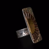 Sterling Silver with brass and copper ring
