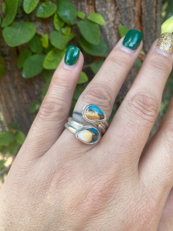 Sterling Silver Spiny Oyster Ring