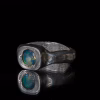 Handmade Sterling Silver Ring with Ocean Opal
