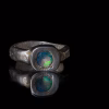 Handmade Sterling Silver Ring with Ocean Opal
