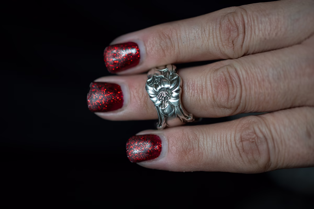 Antique Silver Spoon Ring - Image 4