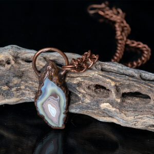 Handmade electroformed pendant necklace