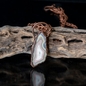 Handmade electroformed pendant necklace