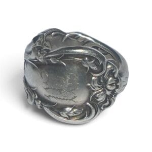 Handmade Silver Plated Spoon Ring Lilly Size 8