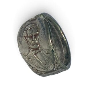 Handmade Silver Plated Abraham Lincoln Spoon Ring