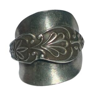 Handmade Silver Plate Tea Spoon Ring