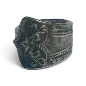 Handmade Silver Plated Spoon Ring Size 9
